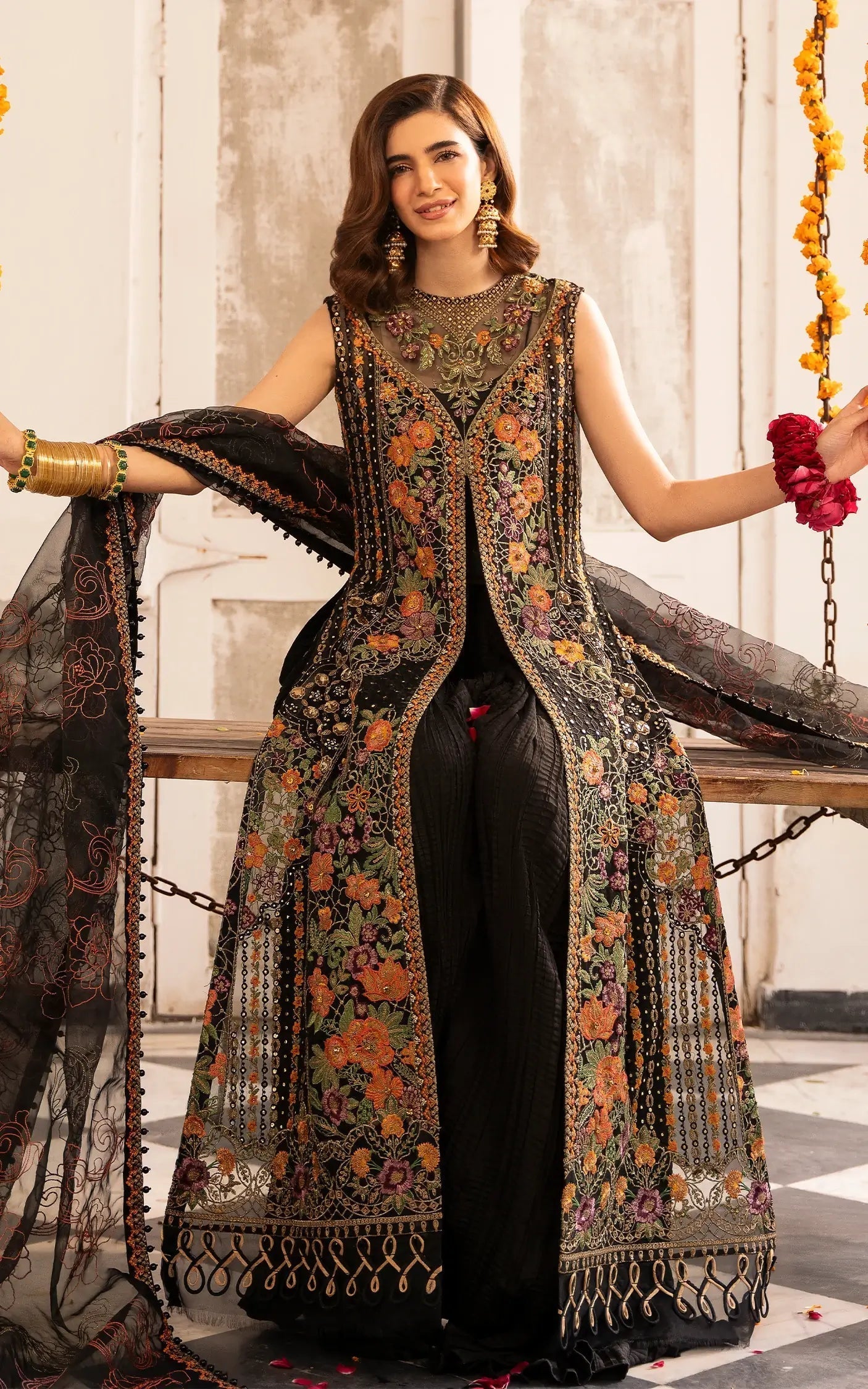 Asifa and Nabeel | Sunehri Eid 25 | Sitara-(SEF25-03) - House Of Anaya