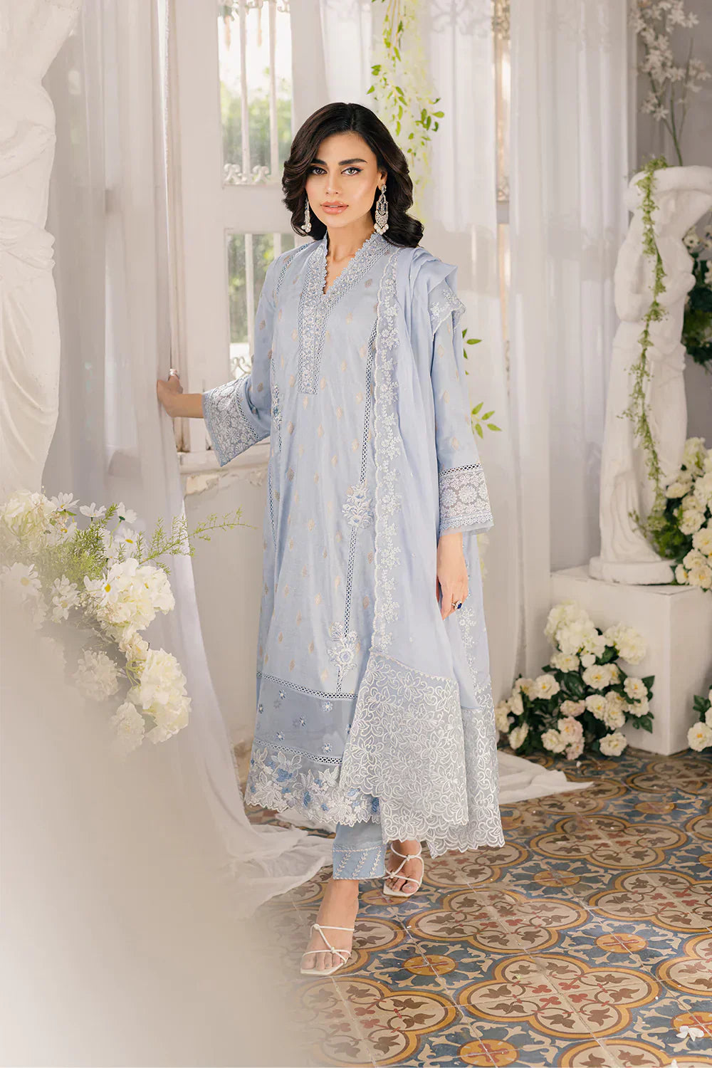 Azure | Ensembles Embroidered Formals | Slate Symphony - House Of Anaya