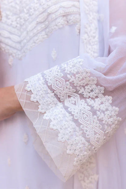 Azure | Embroidered Ensembles 3 Pcs | Snow Haze - House Of Anaya