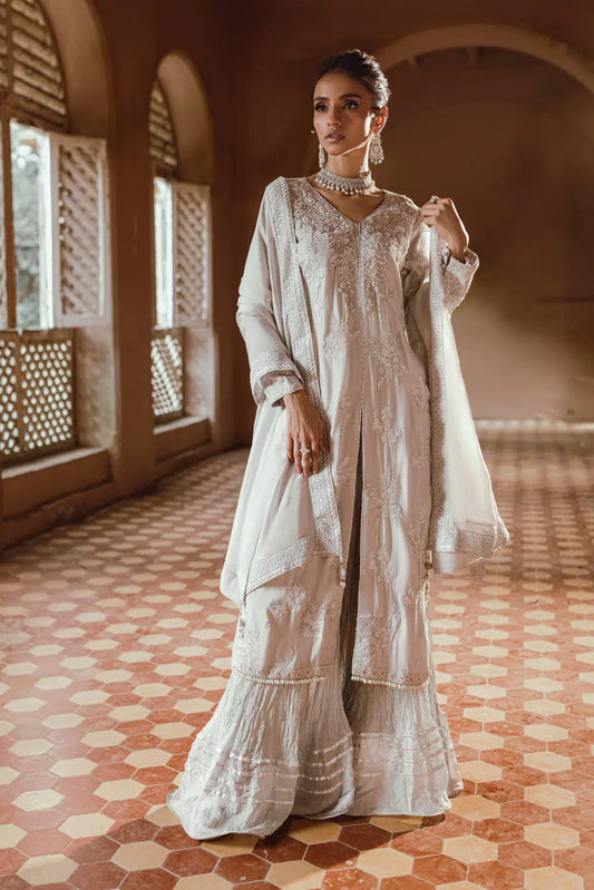 Azure | Embroidered Formals | Snowfall - House Of Anaya