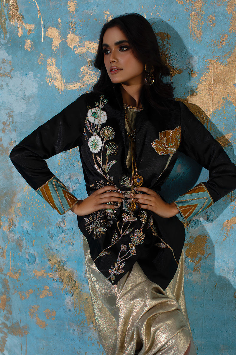 Wardha Saleem | Luxury Pret Fusion Wear | NOVA LUX - JACKET - House Of Anaya
