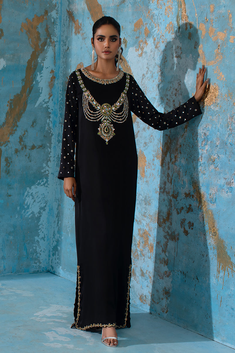 Wardha Saleem | Luxury Pret Fusion Wear | BELLE - KAFTAN - House Of Anaya