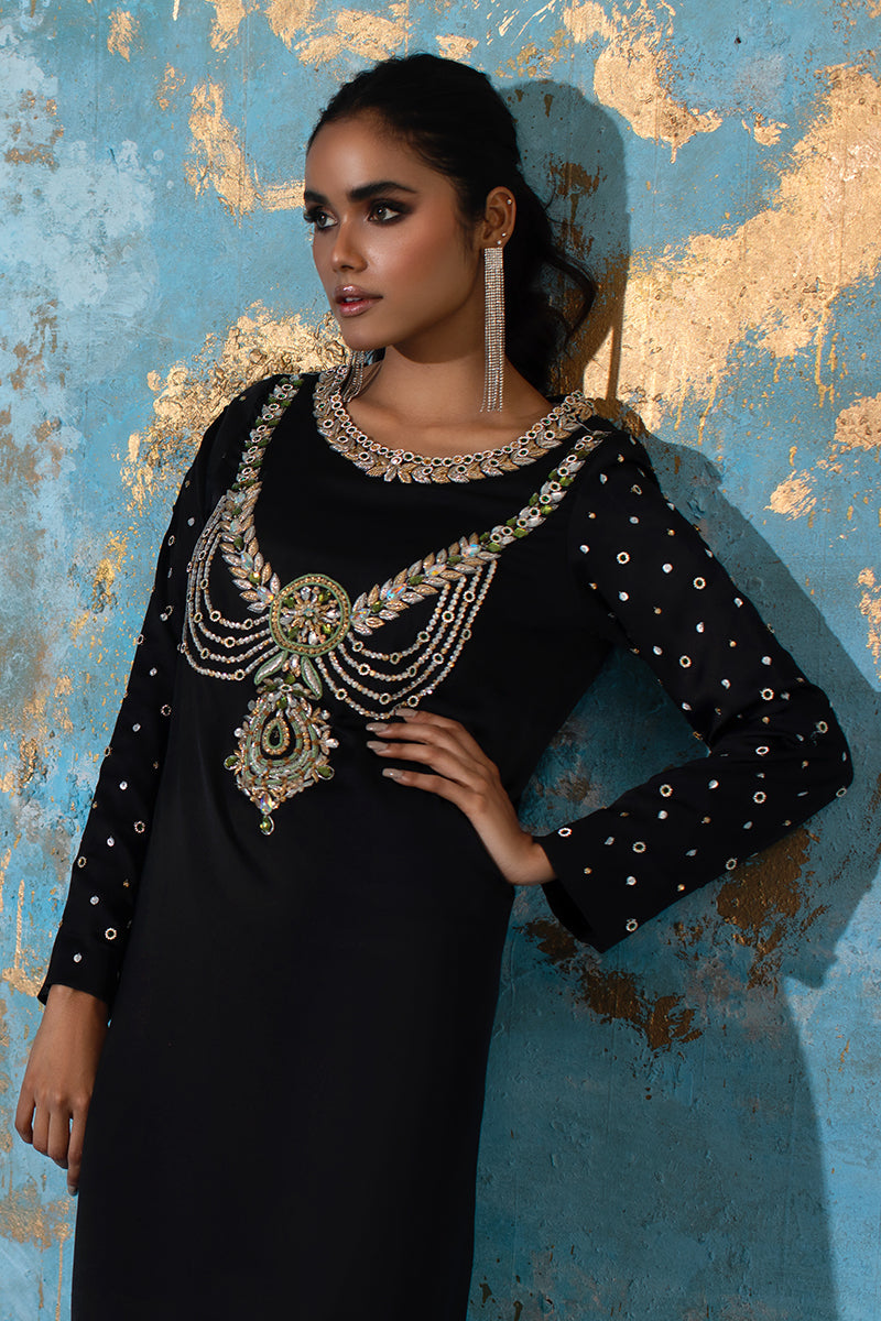 Wardha Saleem | Luxury Pret Fusion Wear | BELLE - KAFTAN - House Of Anaya