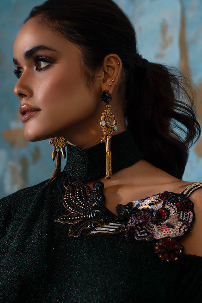 Wardha Saleem | Luxury Pret Fusion Wear | IVY - FORMAL DRAPE - House Of Anaya