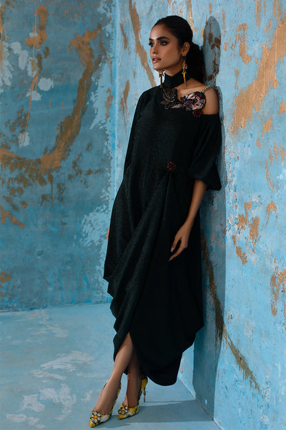 Wardha Saleem | Luxury Pret Fusion Wear | IVY - FORMAL DRAPE - House Of Anaya