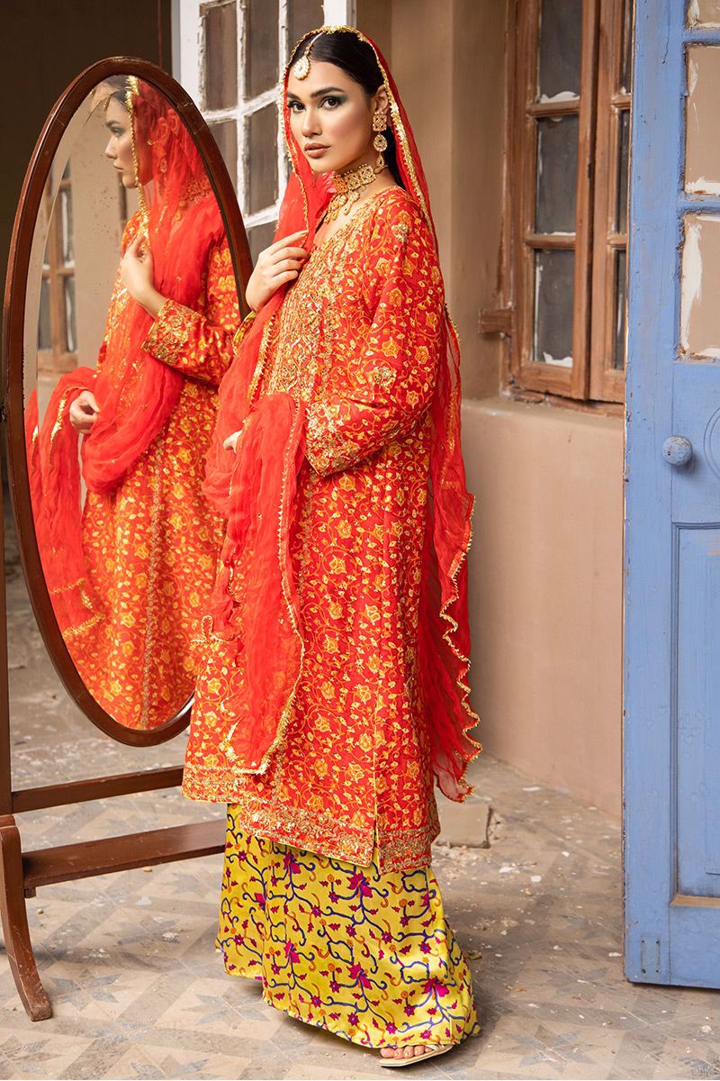 The Pink Tree Company | Wedding Wear | TANGERINE IN RED - House Of Anaya