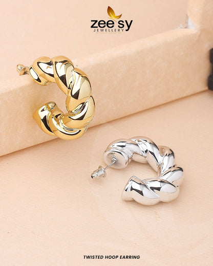 Twisted Hoop Earring - Libasekhas