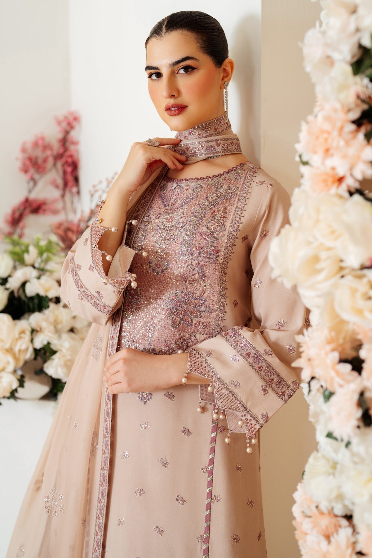 Alizeh | Luxury Raw Silk | AF-RS-08-TAFFY - House Of Anaya