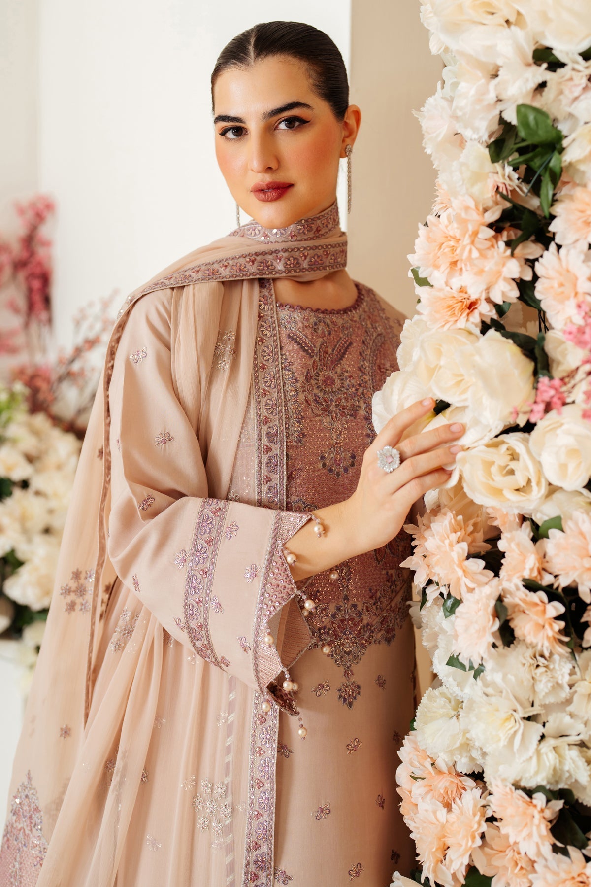 Alizeh | Luxury Raw Silk | AF-RS-08-TAFFY - House Of Anaya
