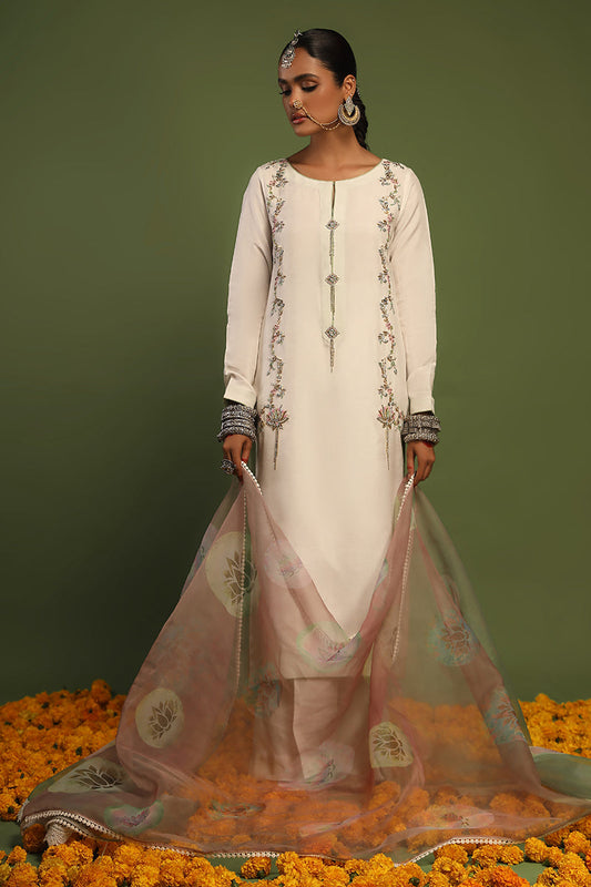 Wardha Saleem | Luxury Pret Traditional Wear | KANWAL - SHIRT WITH PANTS (2 PC) - House Of Anaya