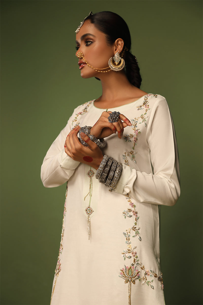 Wardha Saleem | Luxury Pret Traditional Wear | KANWAL - SHIRT WITH PANTS (2 PC) - House Of Anaya