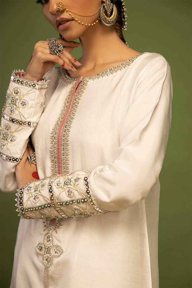 Wardha Saleem | Luxury Pret Traditional Wear | AKS - SHIRT WITH PANTS (2 PC) - House Of Anaya