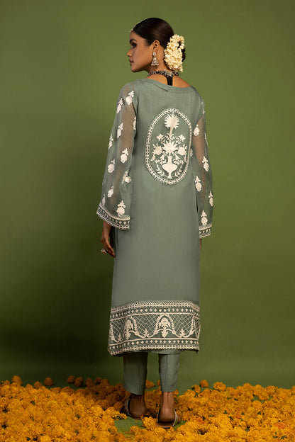 Wardha Saleem | Luxury Pret Traditional Wear | SHAJAR - AARI WORK (2 PC) - House Of Anaya