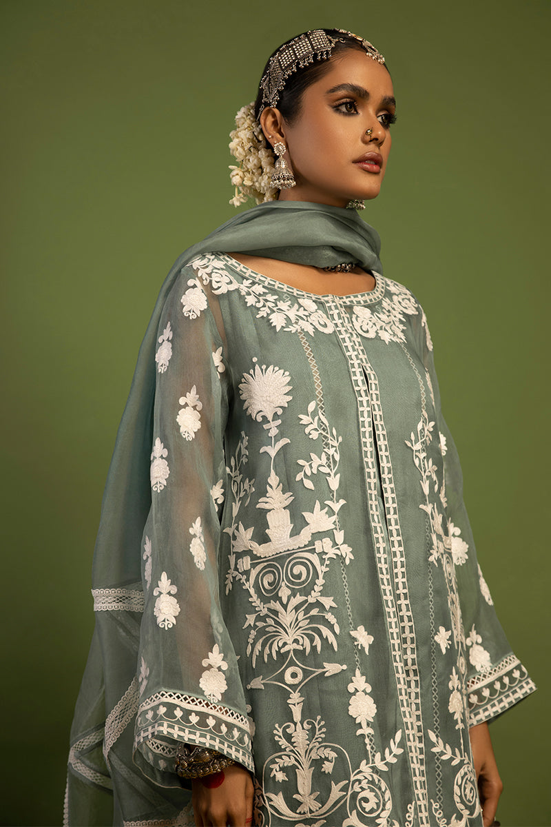 Wardha Saleem | Luxury Pret Traditional Wear | SHAJAR - AARI WORK (2 PC) - House Of Anaya