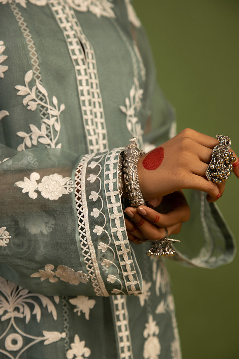 Wardha Saleem | Luxury Pret Traditional Wear | SHAJAR - AARI WORK (2 PC) - House Of Anaya