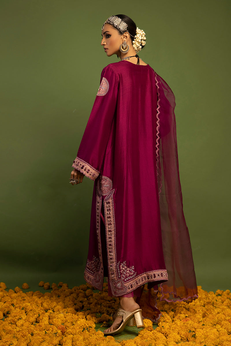 Wardha Saleem | Luxury Pret Traditional Wear | SAANJH - PURE SILK (2 PC) - House Of Anaya