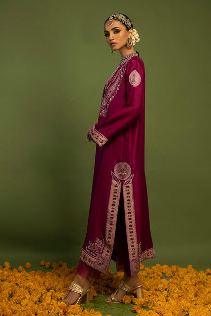 Wardha Saleem | Luxury Pret Traditional Wear | SAANJH - PURE SILK (2 PC) - House Of Anaya
