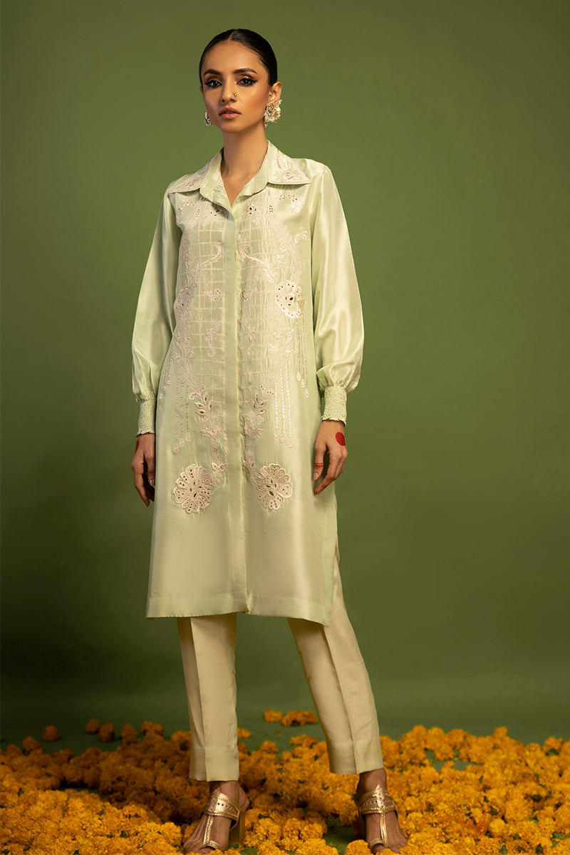 Wardha Saleem | Luxury Pret Traditional Wear | QALB - PURE SILK (2 PC) - House Of Anaya