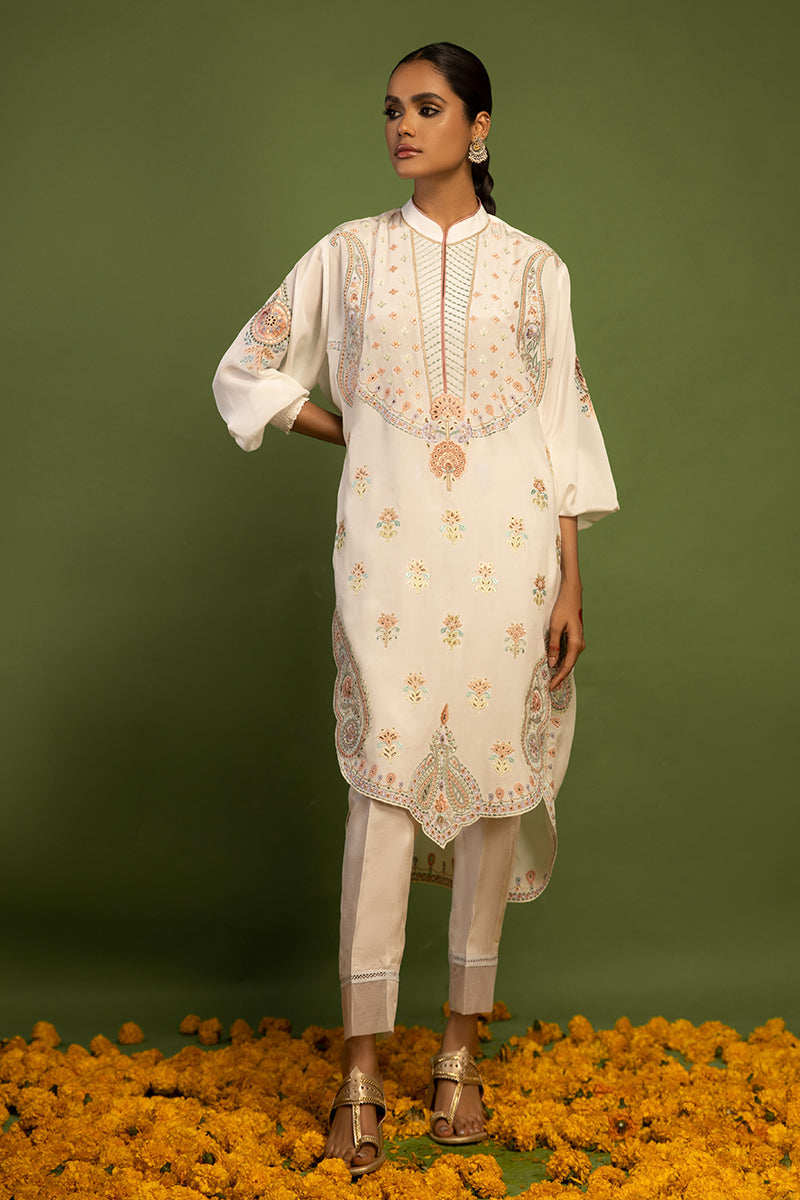 Wardha Saleem | Luxury Pret Traditional Wear | AKS-PURE SILK (2 PC) - House Of Anaya
