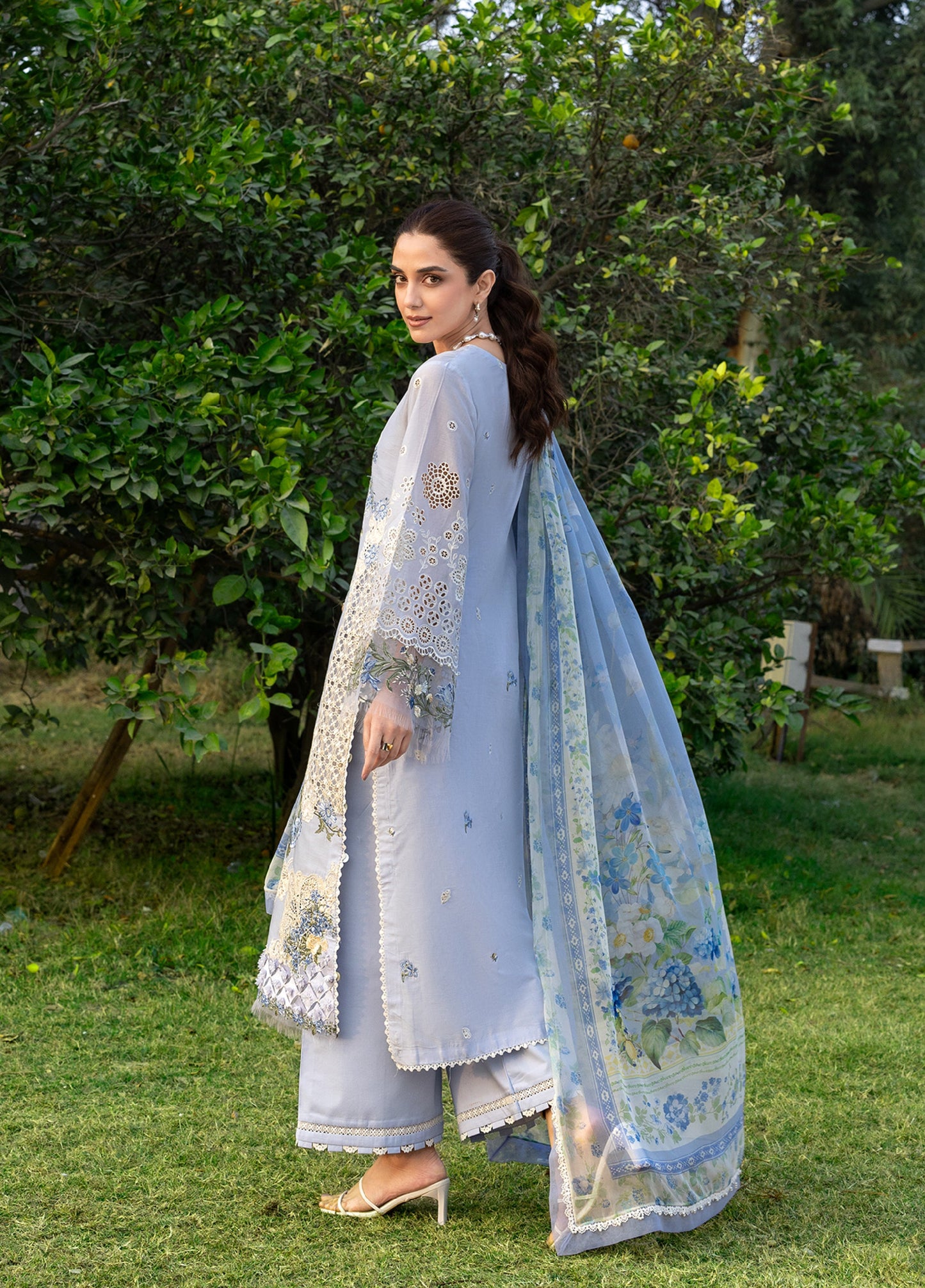 Elaf Premium | Eid Lawn'26 | ELY-12 SKY BLISS