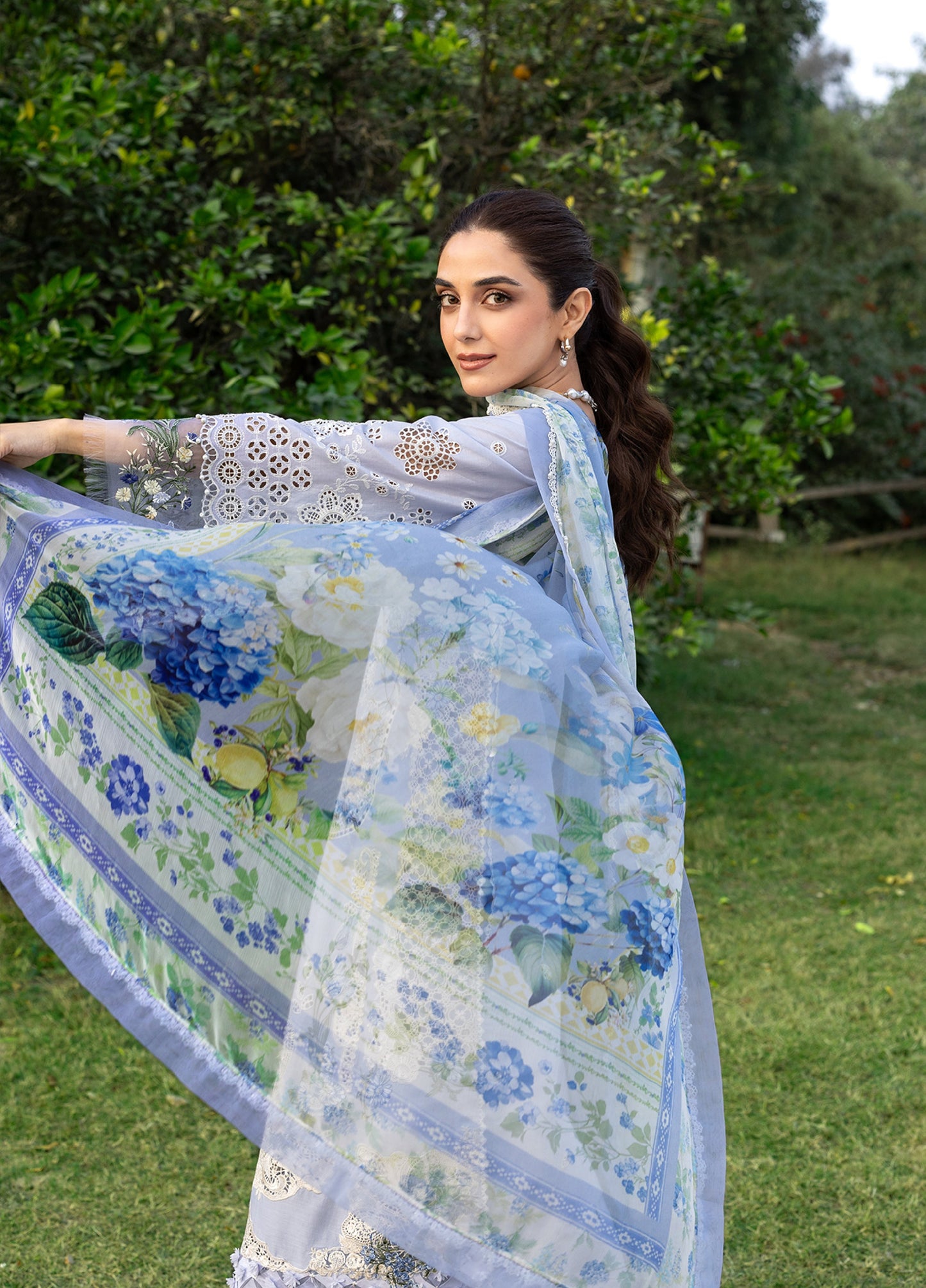 Elaf Premium | Eid Lawn'26 | ELY-12 SKY BLISS