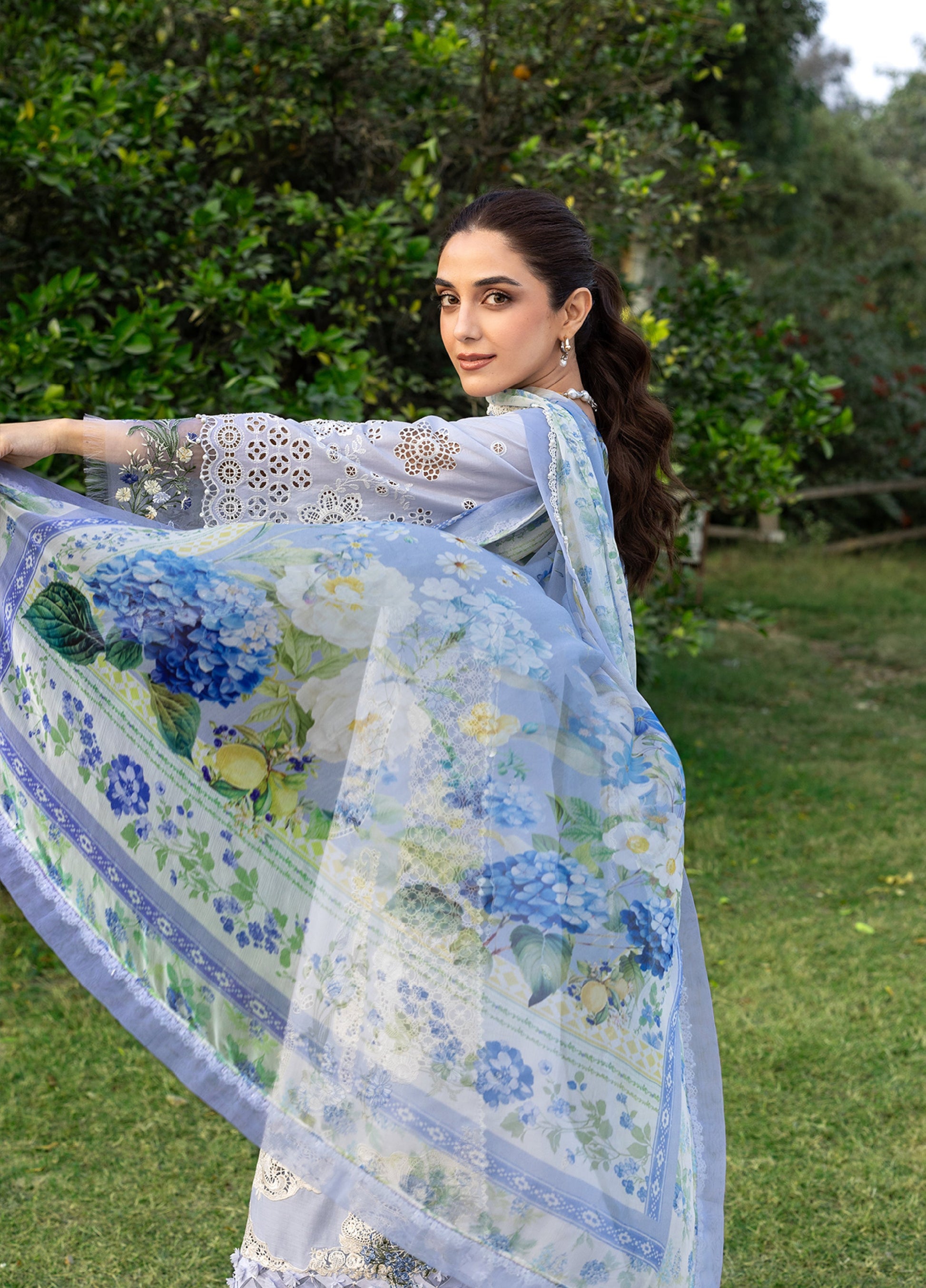 Elaf Premium | Eid Lawn'26 | ELY-12 SKY BLISS