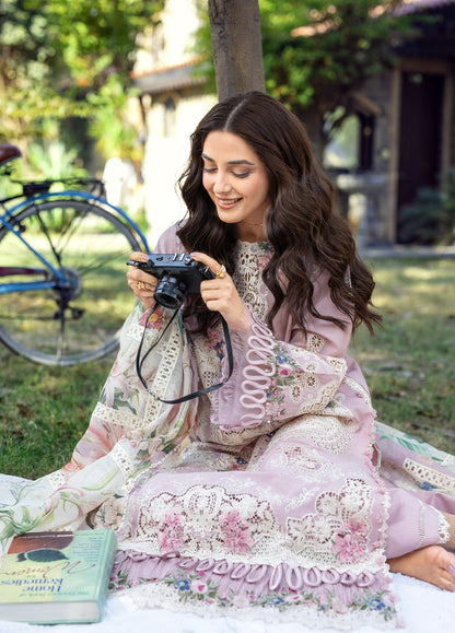 Elaf Premium | Eid Lawn'26 | ELY-1A MAISON PINK