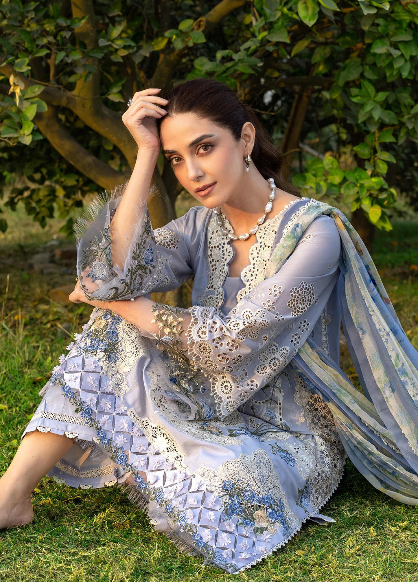 Elaf Premium | Eid Lawn'26 | ELY-12 SKY BLISS