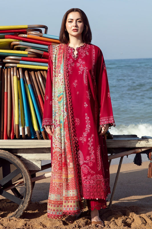 Zaha | Embroidered Lawn Collection | EIRA (ZL23-10 B) - House Of Anaya