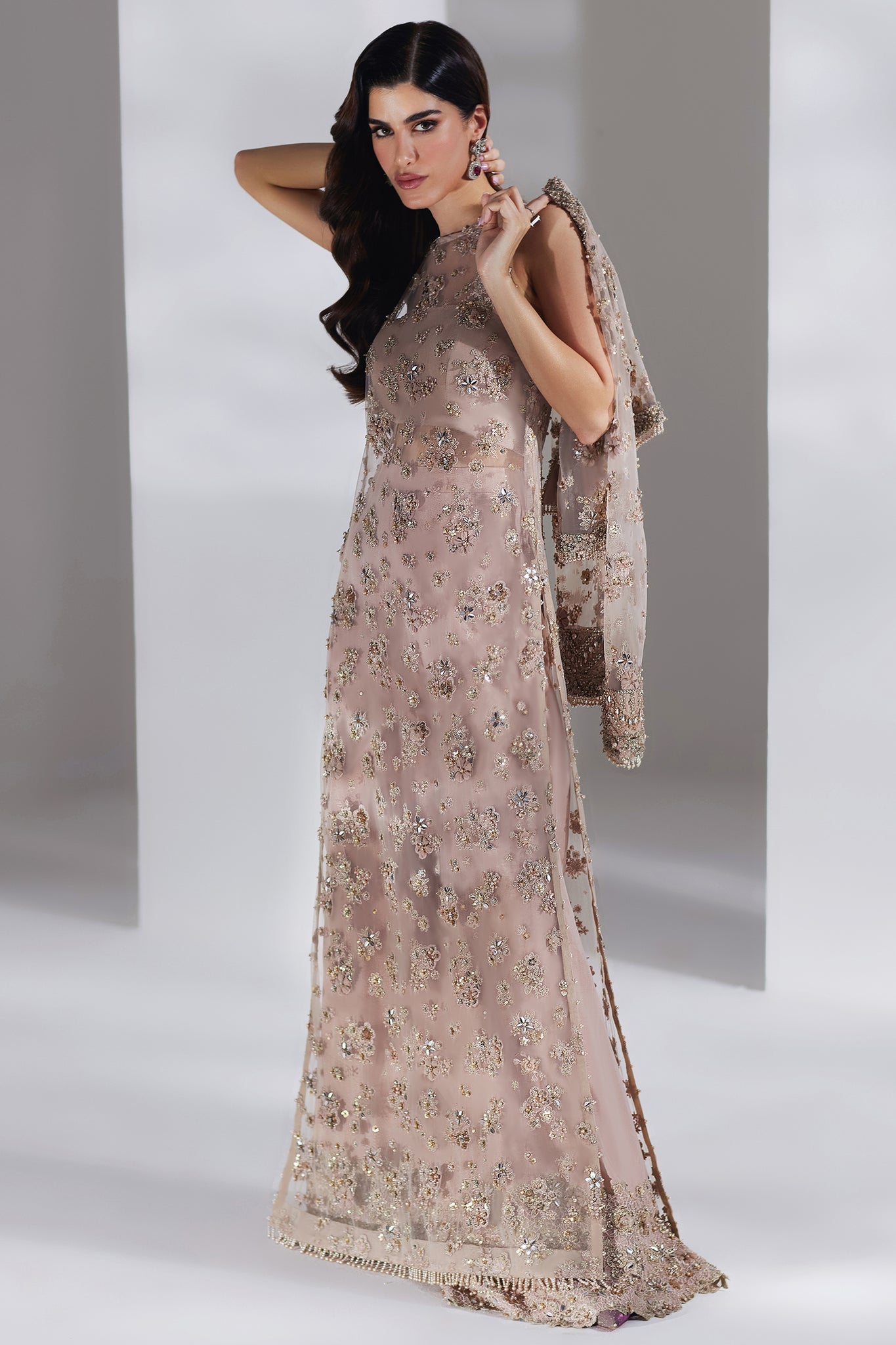 Elan | Luxury Wedding Wears | BRUME ROSÉE (EP-20885)