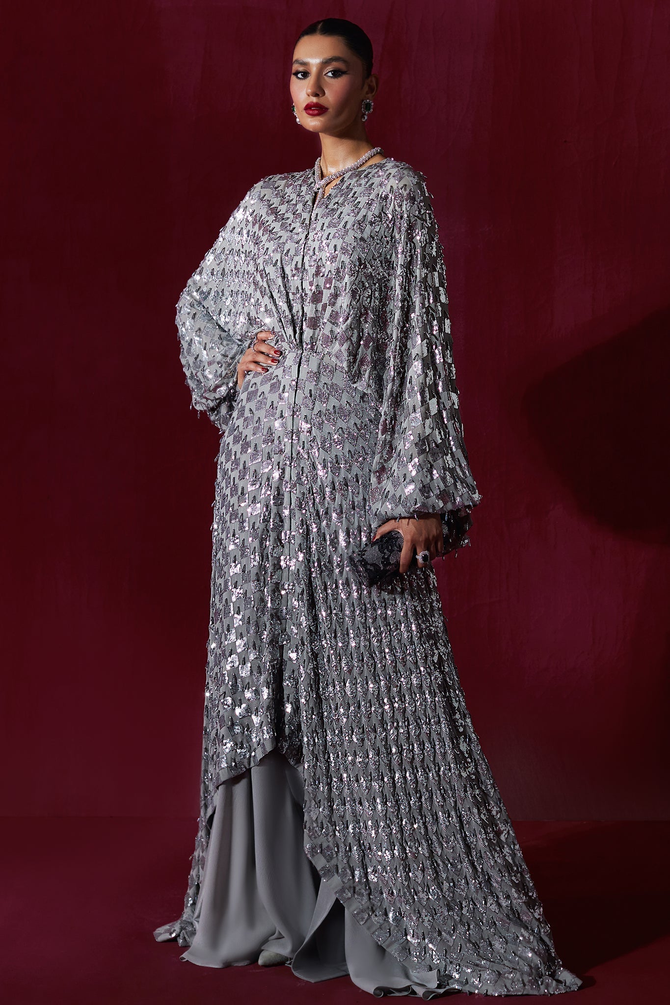 Elan | Luxury Wedding Wears | ÉCLAT DE LUNE D'ARGENT (EP-20996)