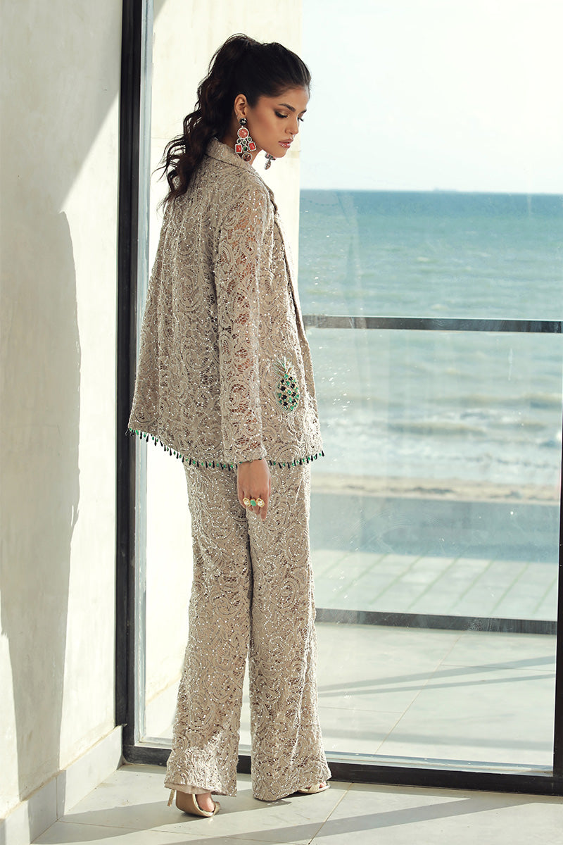 Wardha Saleem | Luxury Pret Fusion Wear | GIA (3PC) - House Of Anaya