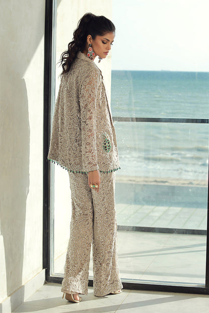 Wardha Saleem | Luxury Pret Fusion Wear | GIA (3PC) - House Of Anaya