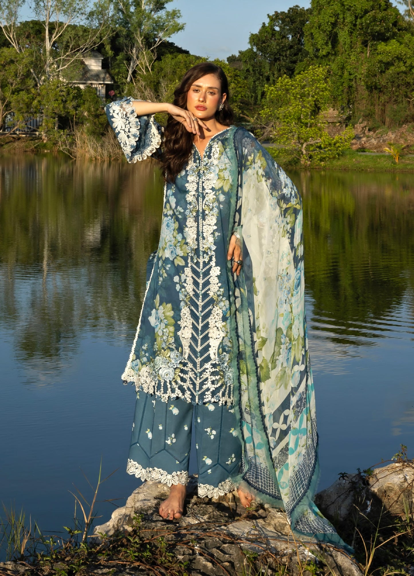 Elaf Premium | Eid Lawn'26 | ESA-7B SEA ENCHANTRESS