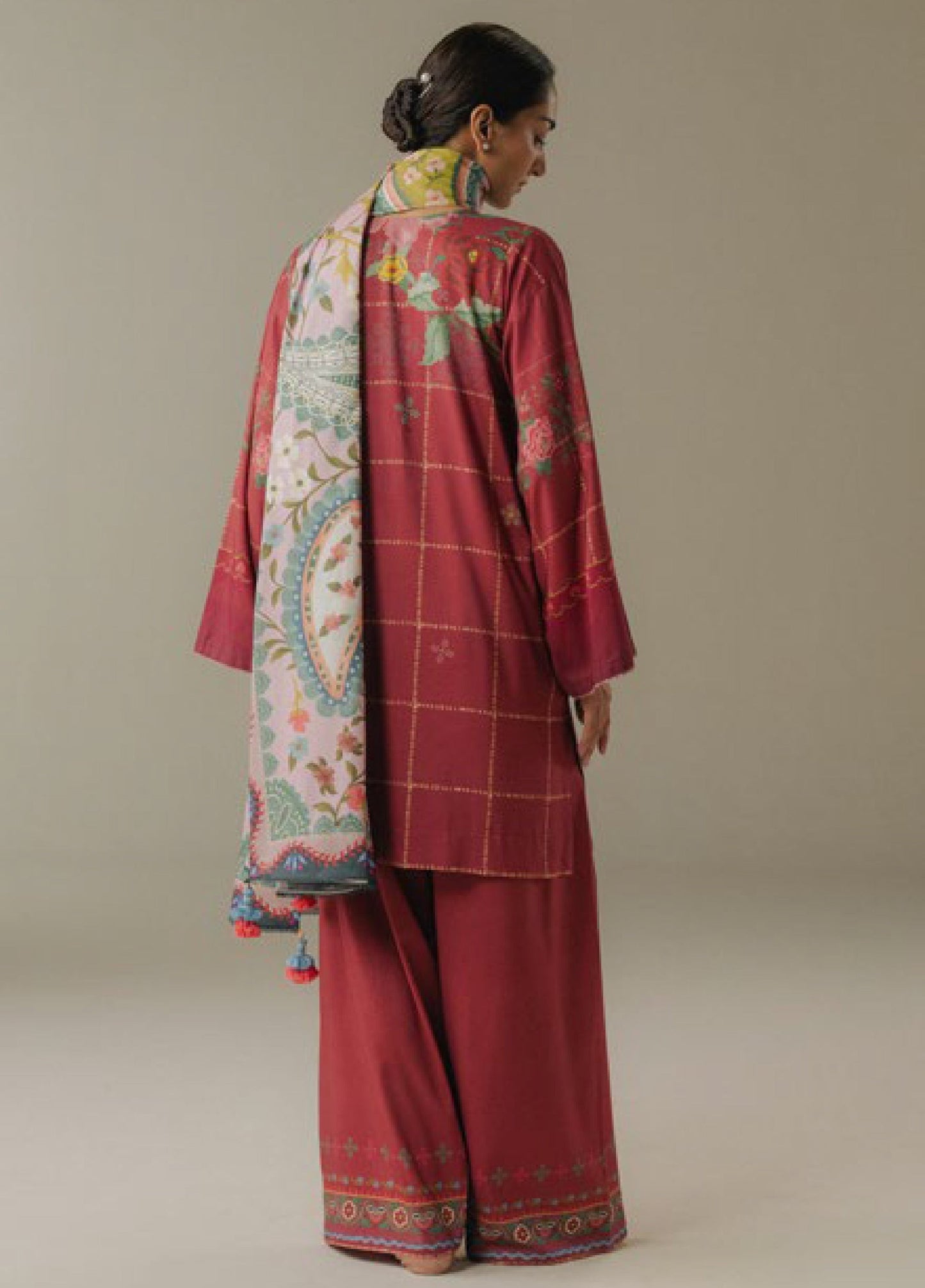 Zara Shahjahan | Coco Prints 25 |Olive Hour-5B