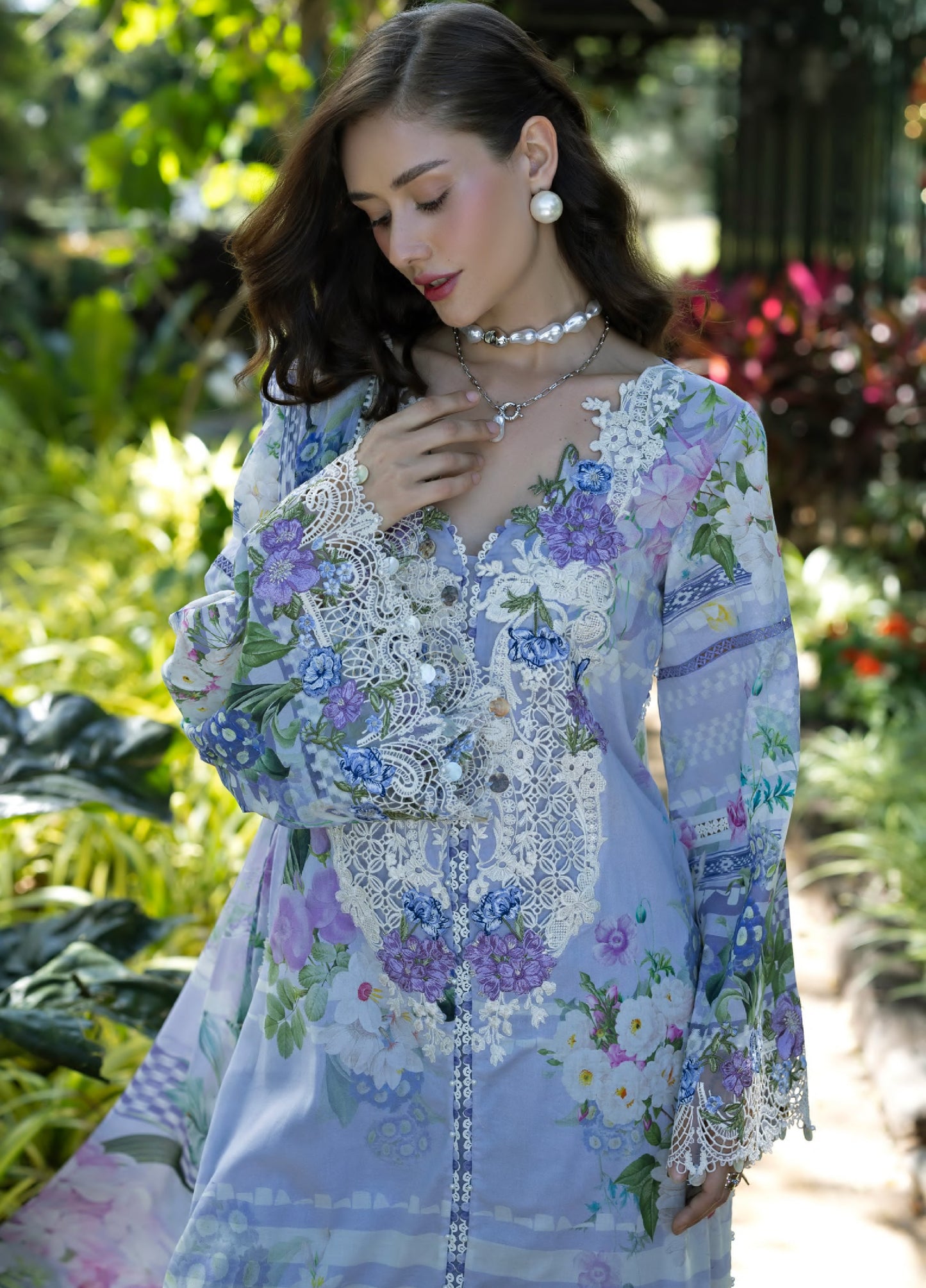 Elaf Premium | Eid Lawn'26 | ESA-6A MOONLIT PETALS