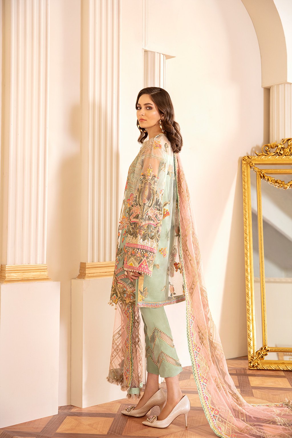 Baroque-EMBROIDERED NET CH07-01 - Riwayat-e-khas