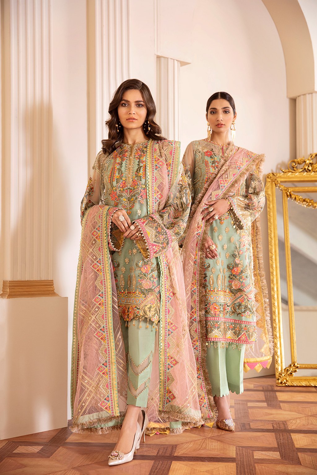 Baroque-EMBROIDERED NET CH07-01 - Riwayat-e-khas