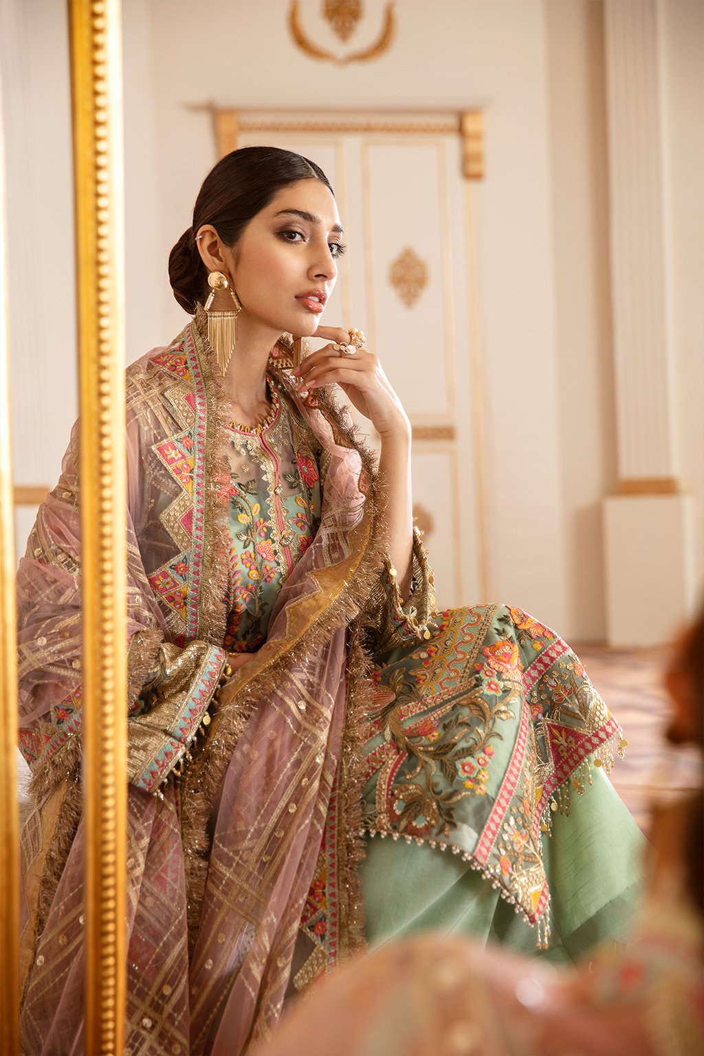 Baroque-EMBROIDERED NET CH07-01 - Riwayat-e-khas