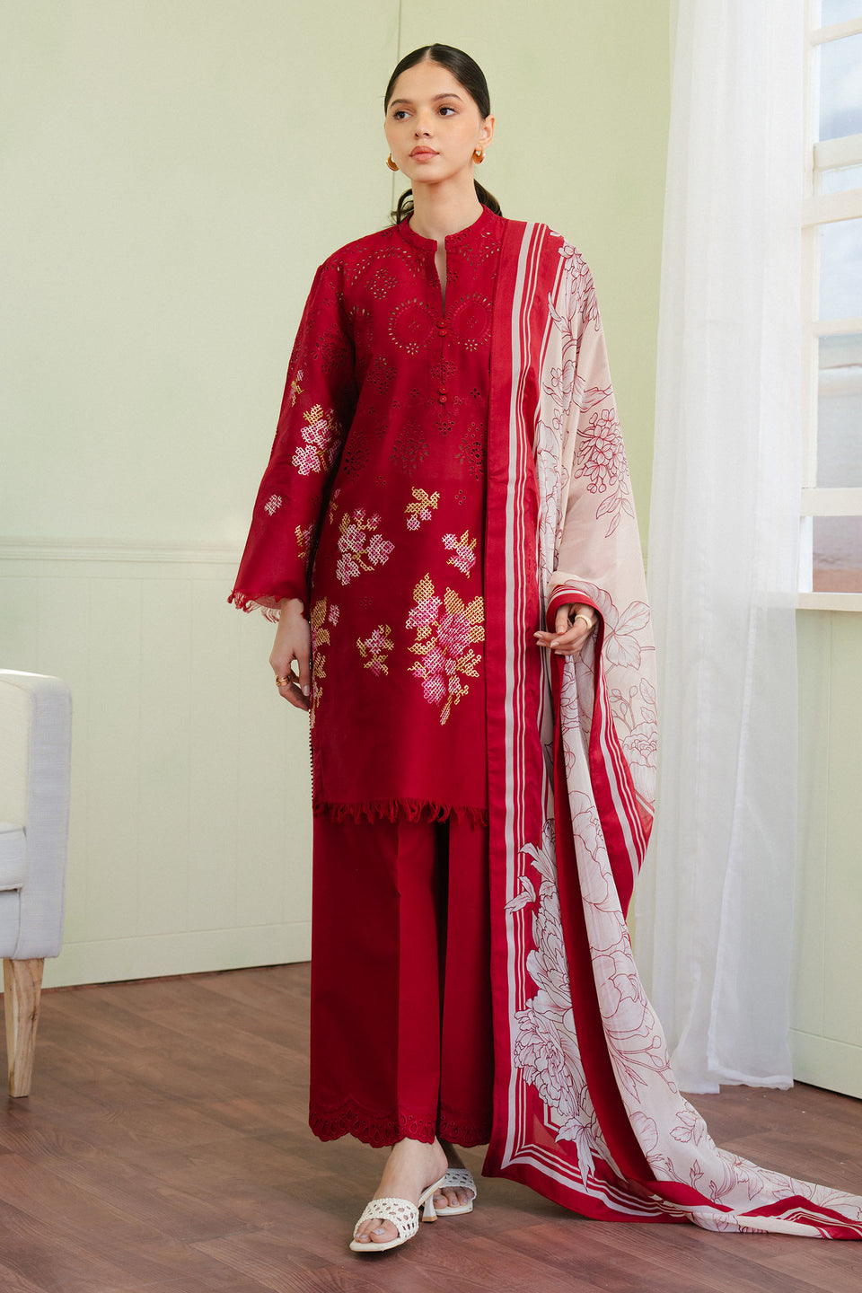 Zara Shahjahan | Coco Lawn 25 | VALI-6A - House Of Anaya