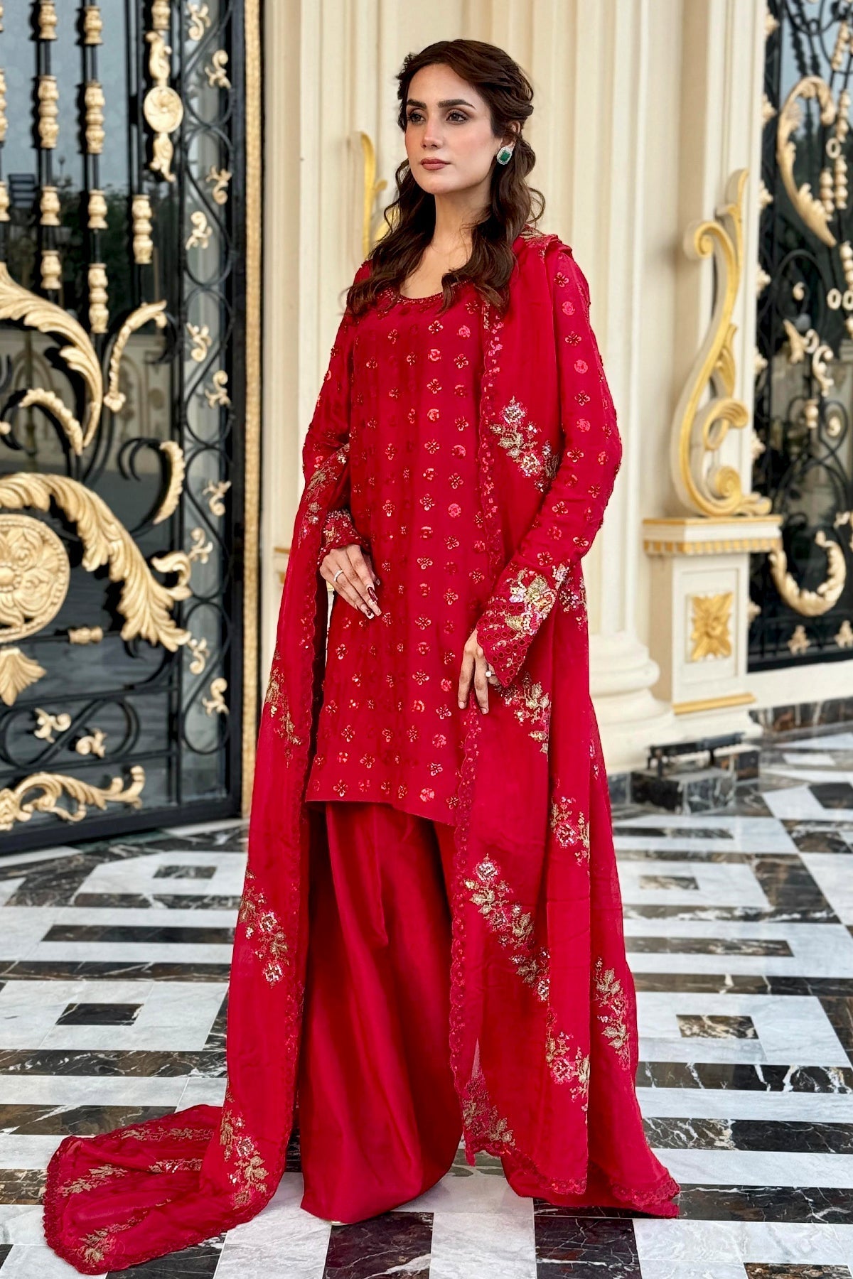 Mina Kashif | Loona Lawn 25 | Ruby