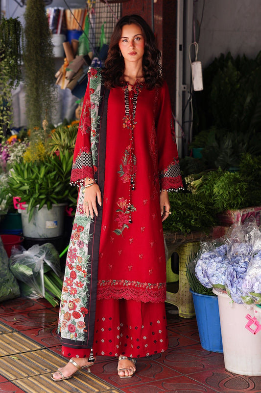 Charizma | Poshima Winters 25 | 3-pc Unstitched Wool Shawl Collection PSW5-08