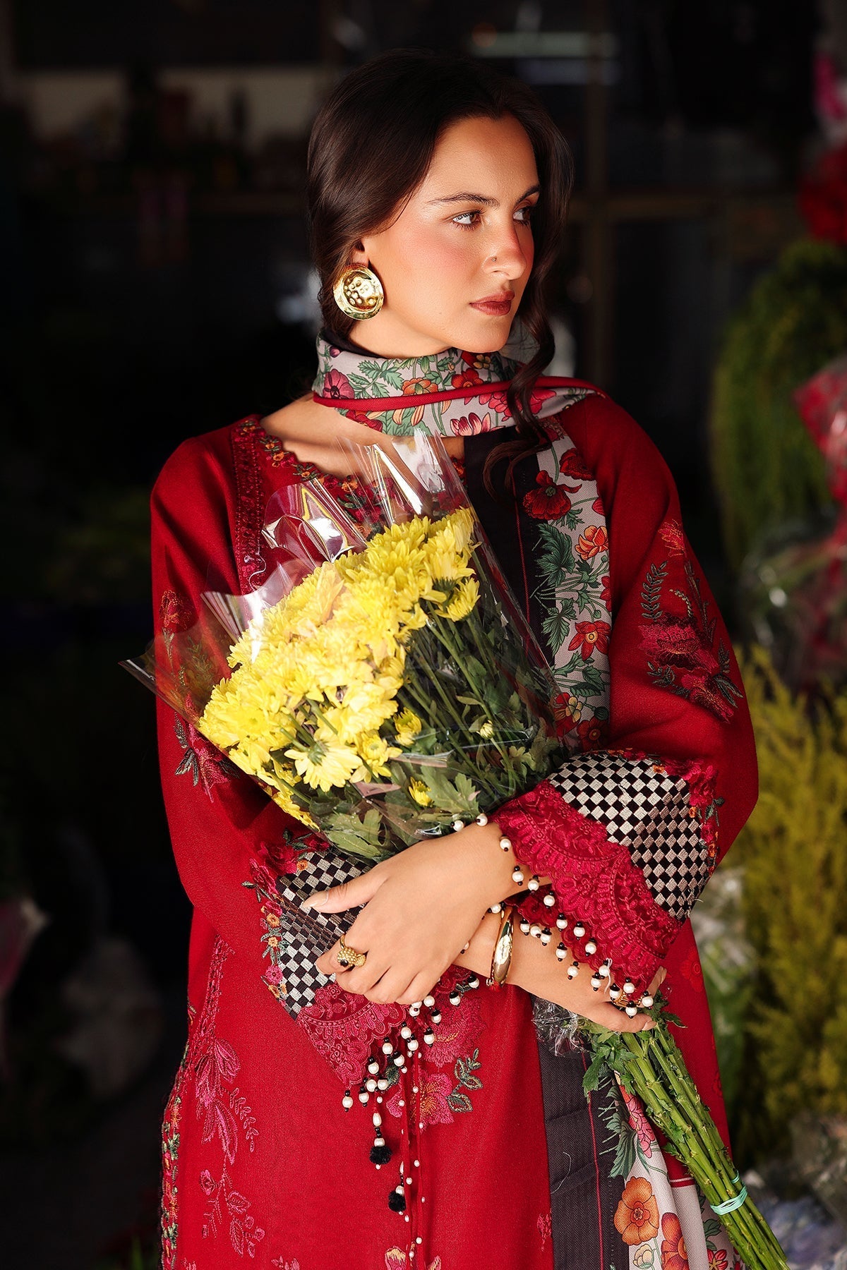 Charizma | Poshima Winters 25 | 3-pc Unstitched Wool Shawl Collection PSW5-08