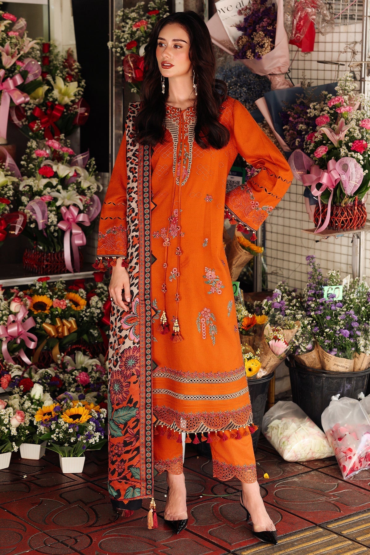 Charizma | Poshima Winters 25 | 3-pc Unstitched Wool Shawl Collection PSW5-03