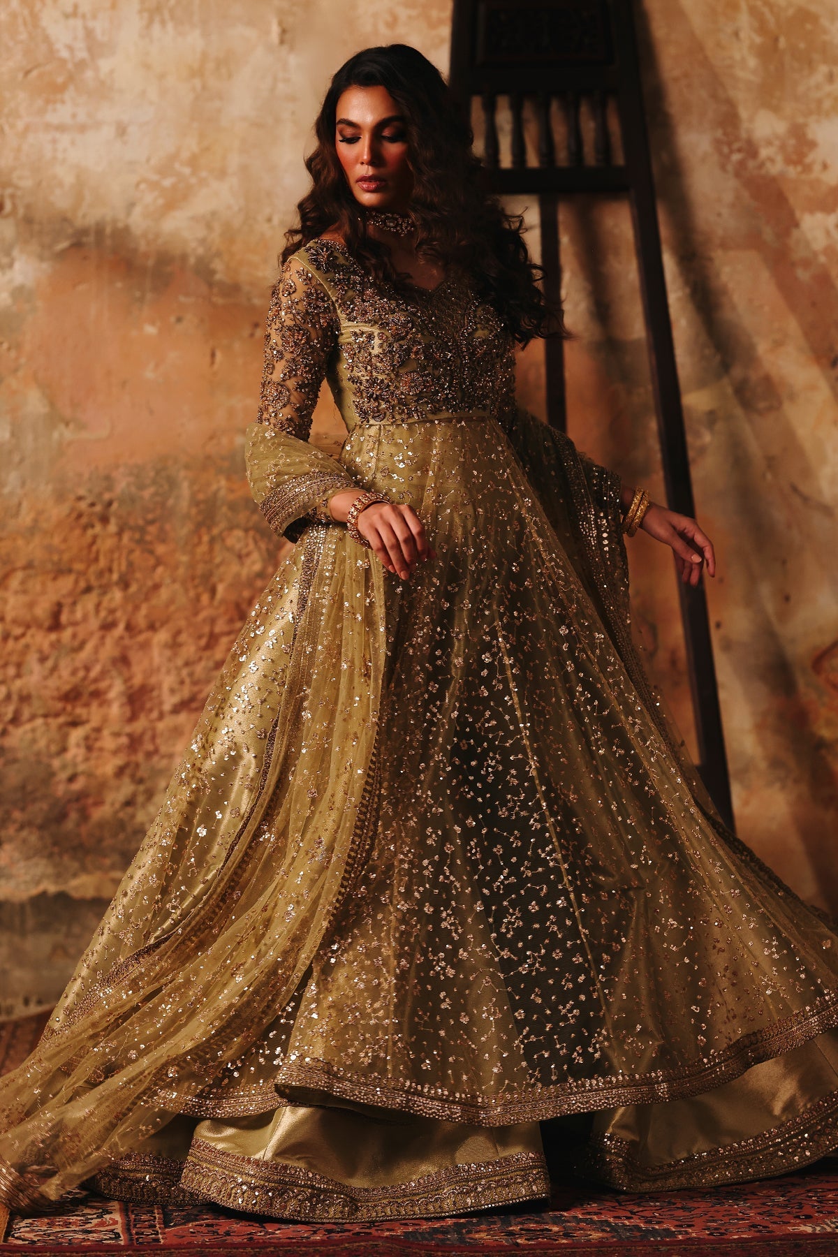 Charizma | Statement Formals | STM-5-07 - Pistachio green
