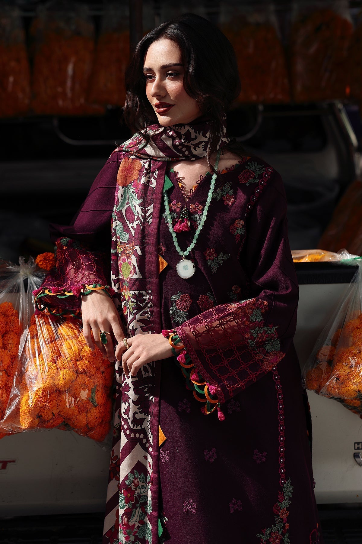 Charizma | Poshima Winters 25 | 3-pc Unstitched Wool Shawl Collection PSW5-02