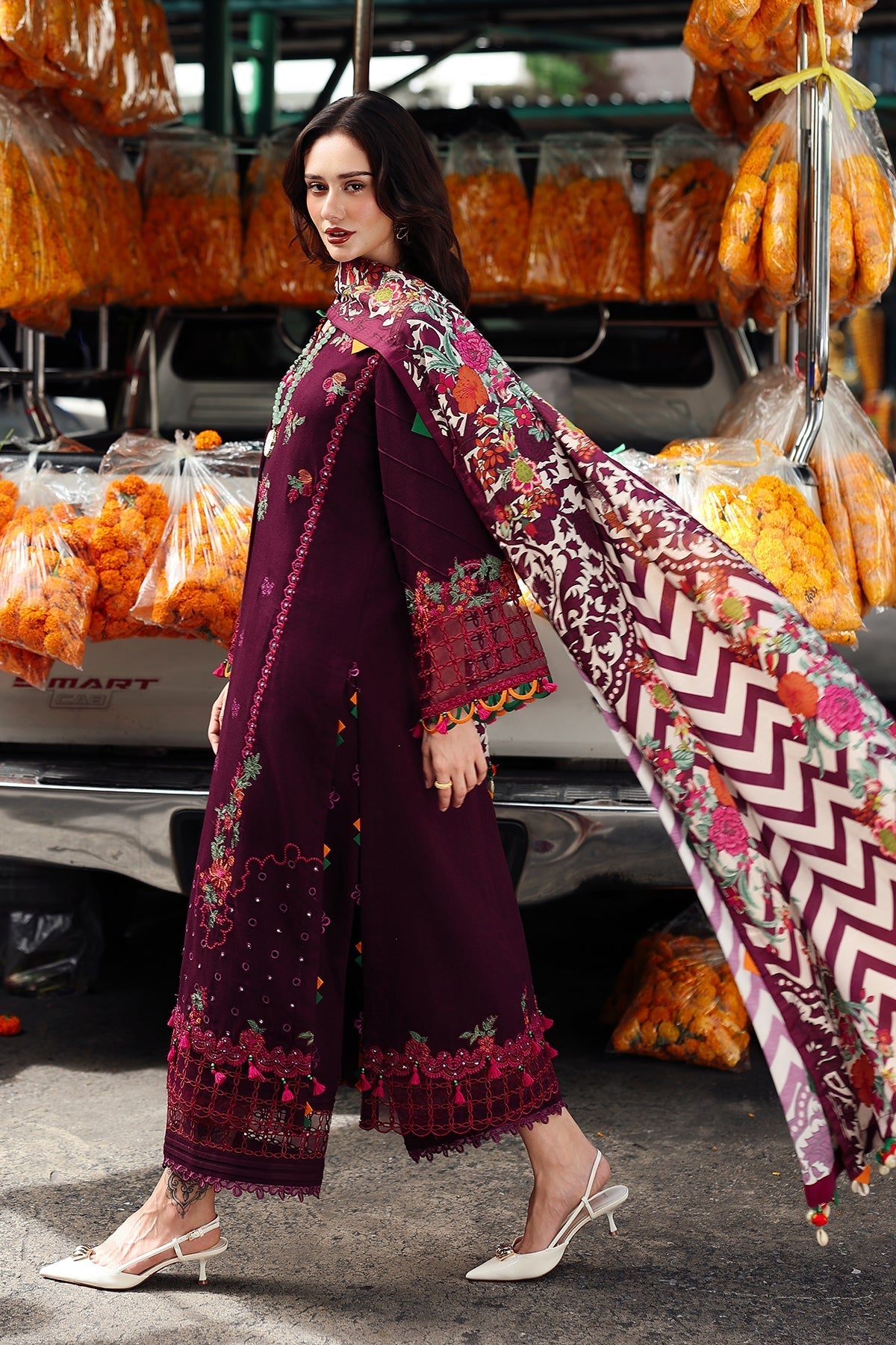 Charizma | Poshima Winters 25 | 3-pc Unstitched Wool Shawl Collection PSW5-02