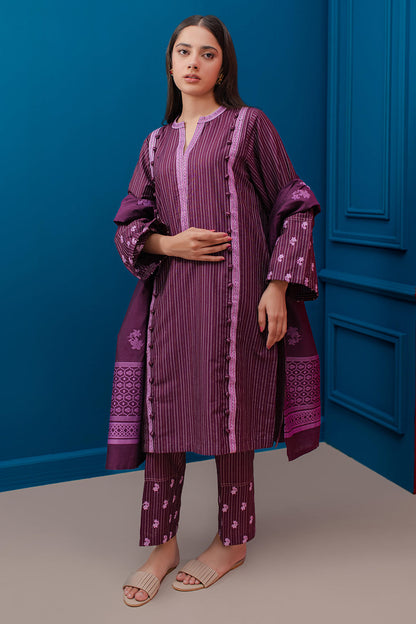Zellbury | Winter Pret | Embroidered Kurta Dupatta Trouser - 1278 - Libasekhas