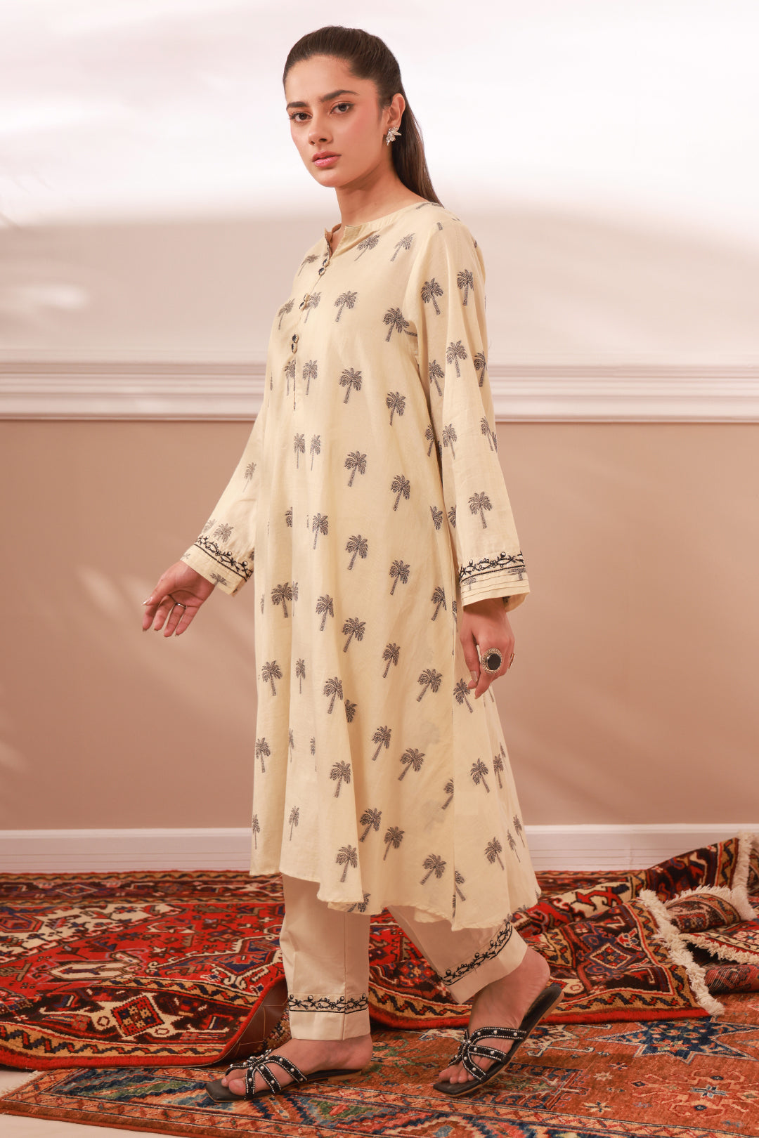 Zellbury | Summer Pret | Embroidered Kurta Trouser - 3321 - Libasekhas