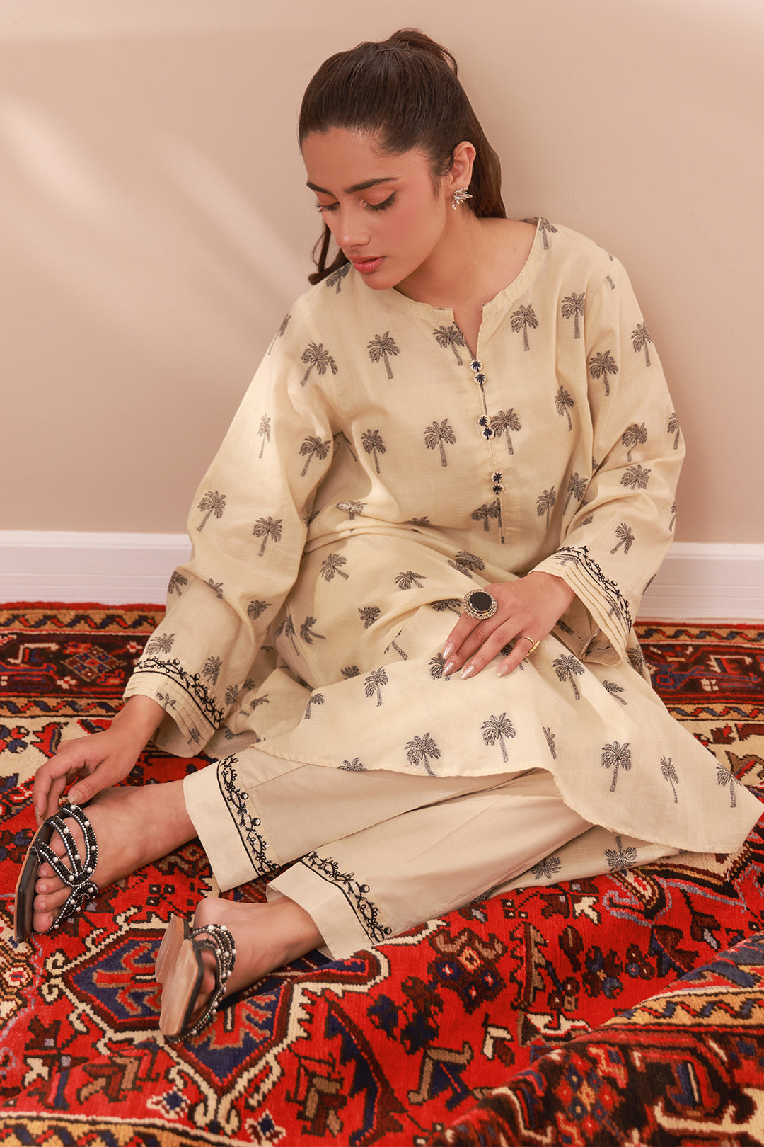 Zellbury | Summer Pret | Embroidered Kurta Trouser - 3321 - Libasekhas